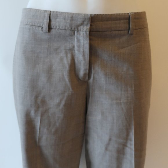 WOMENS THEORY TAUPE FLAT FRONT WOOL BLEND SHORTS 10 * - Picture 3 of 12